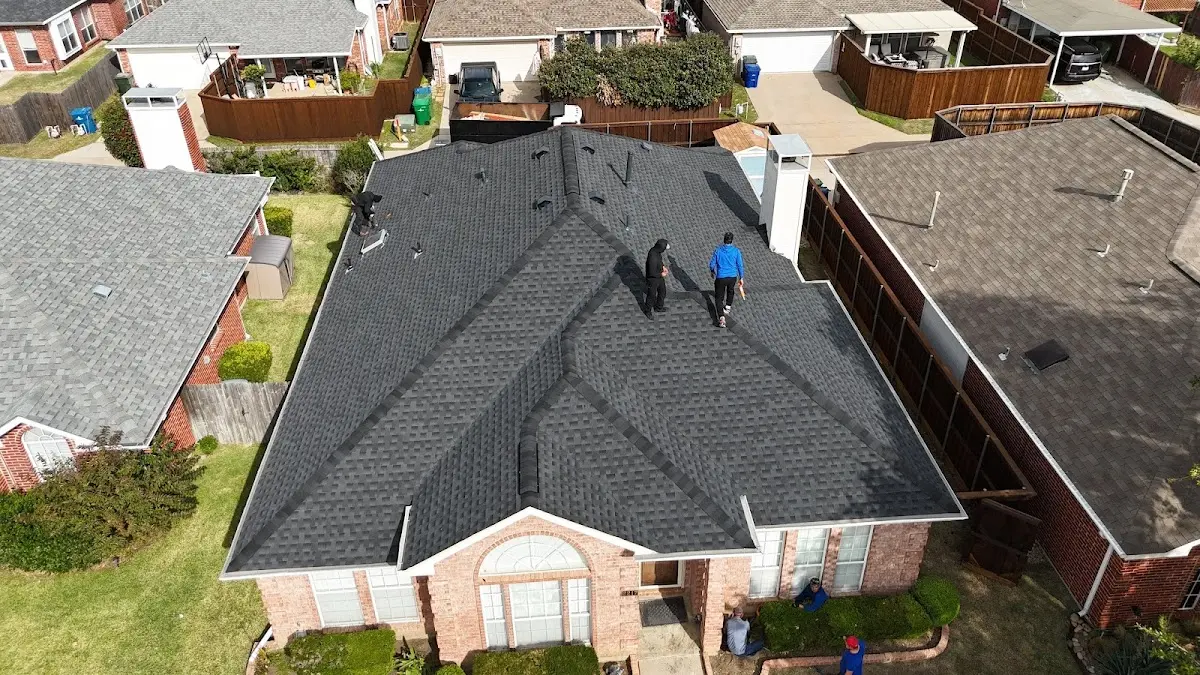 Slate & Tile Roof Repair work in progress on a Opa-locka property